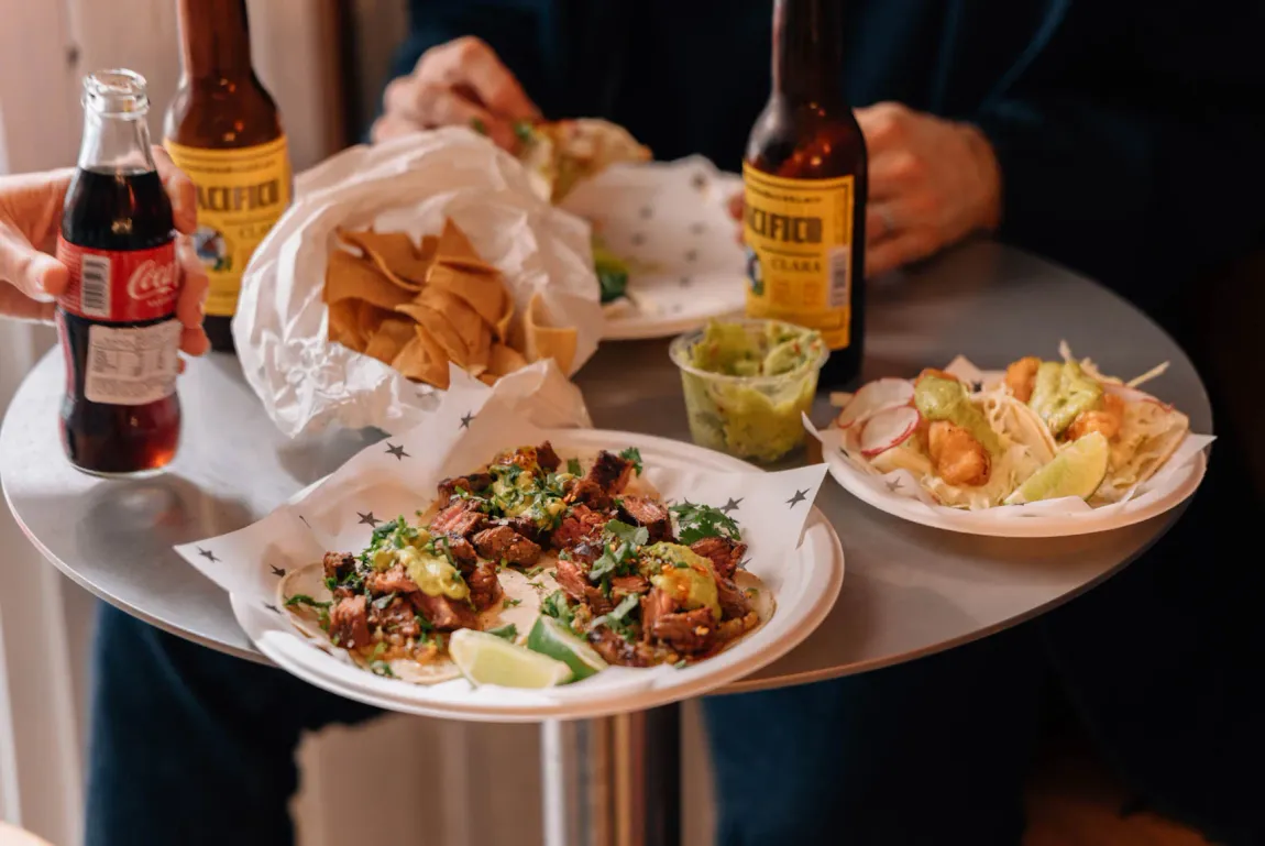 Mexican Coke and Pacifico on the table